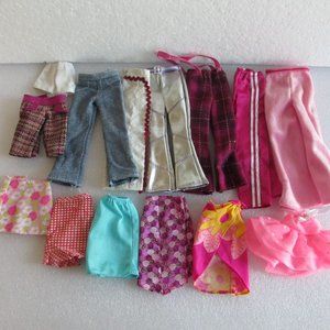 BUNDLE OF 14 VINTAGE BARBIE PANTS & SKIRTS
